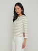 Lucille Striped Boatneck Top top L'AGENCE