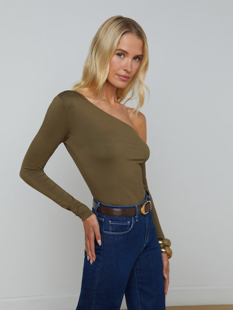 Hattie One-Shoulder Top top L'AGENCE   