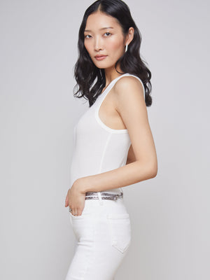 Nia Ribbed Tank tank top L'AGENCE   