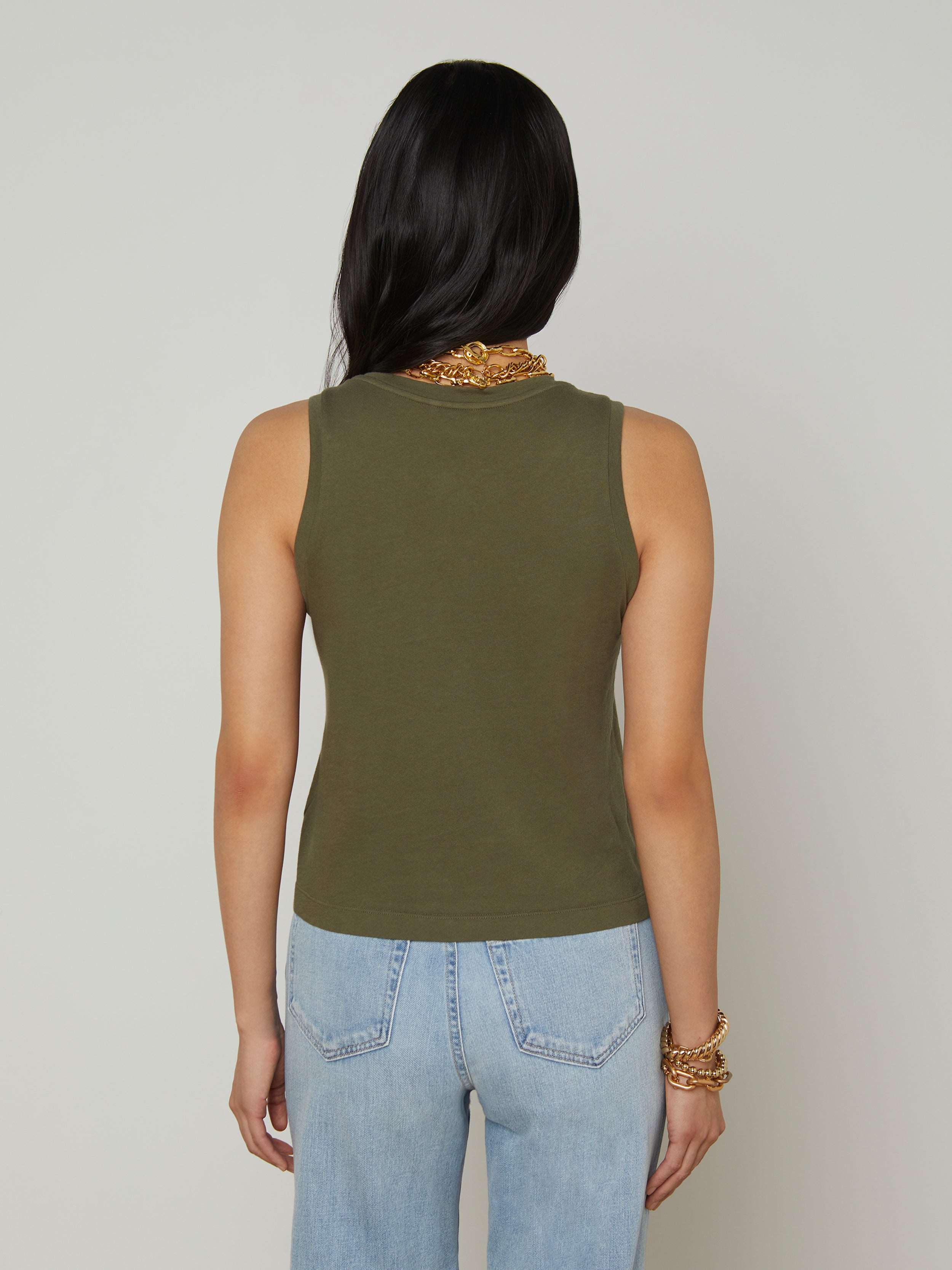 Mikaela Cotton Tank tank top L'AGENCE