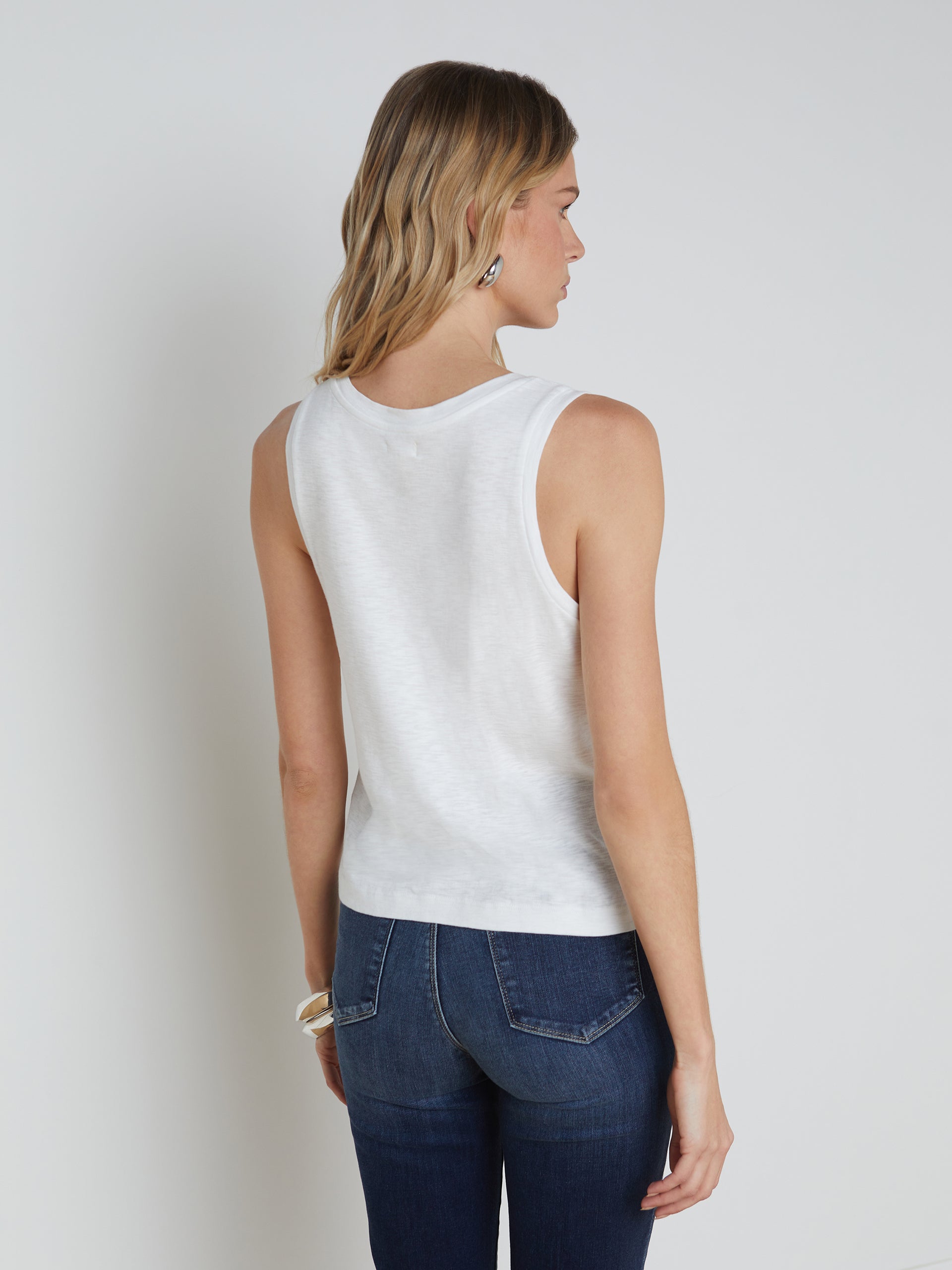 Mikaela Cotton Tank tank top L'AGENCE   