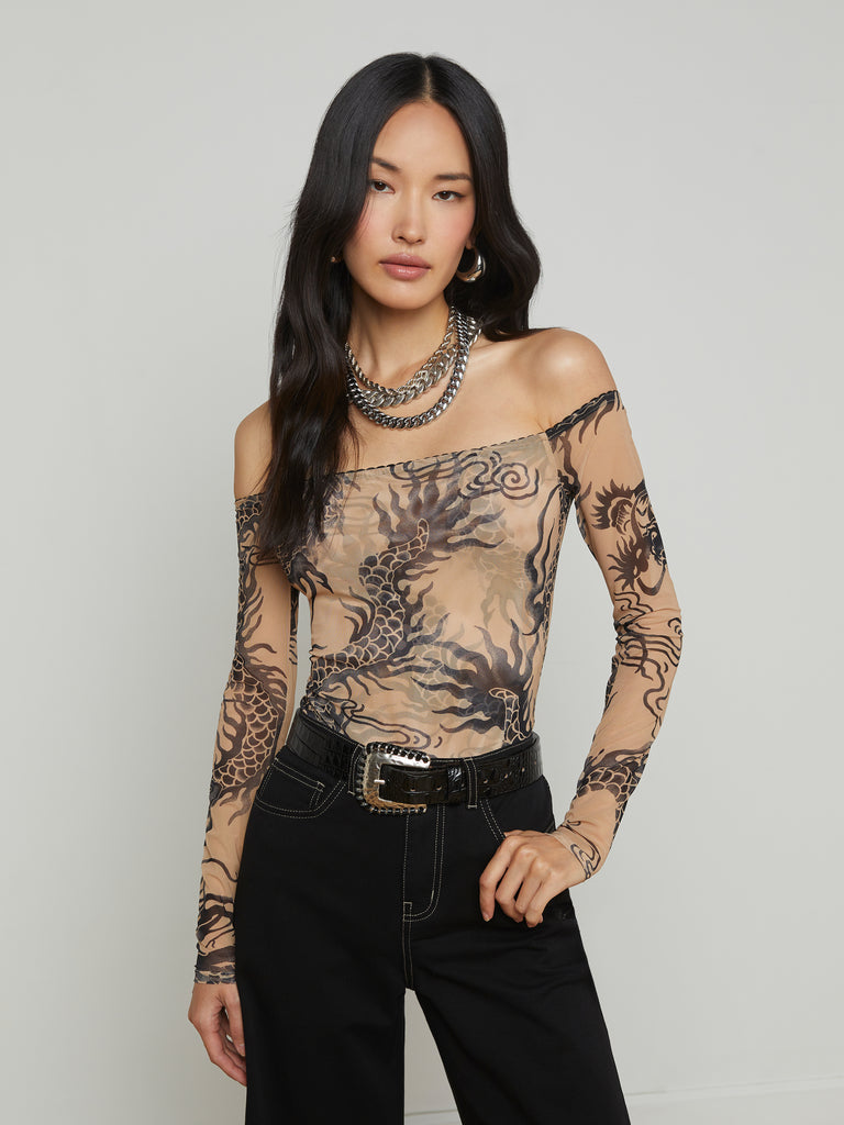 Peonie Off-The-Shoulder Bodysuit bodysuit L'AGENCE