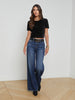 Donna Velvet Cropped Tee tee shirt L'AGENCE