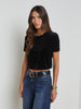 Donna Cropped Velvet Tee tee shirt L'AGENCE   