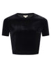 Donna Velvet Cropped Tee tee shirt L'AGENCE