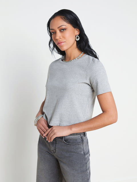 Donna Cotton Cropped Tee