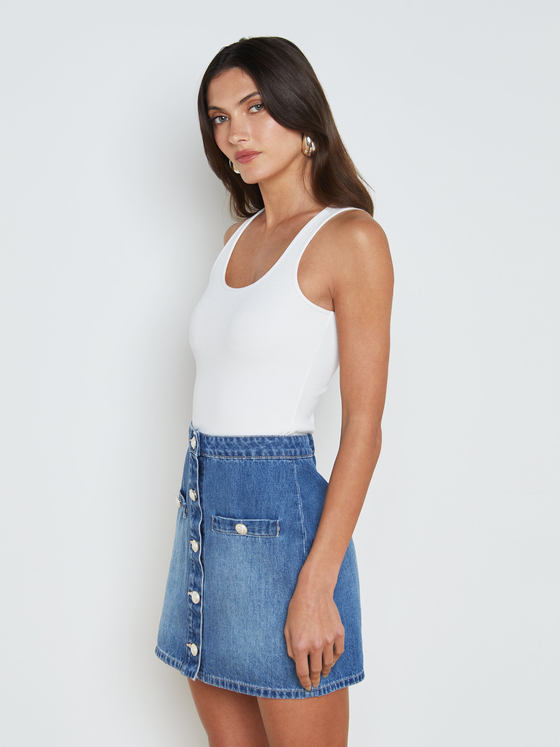 Adira Scoopneck Tank tank top L'AGENCE