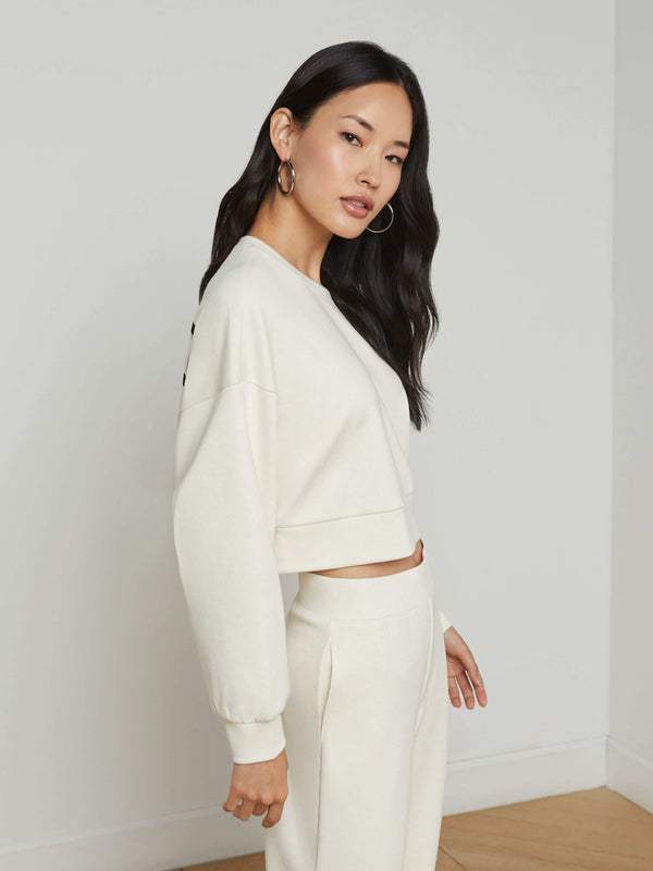 Luvia Cropped Sweatshirt sweater L'AGENCE Sale