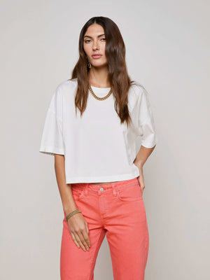 Daria Oversized Cropped Tee tee shirt L'AGENCE