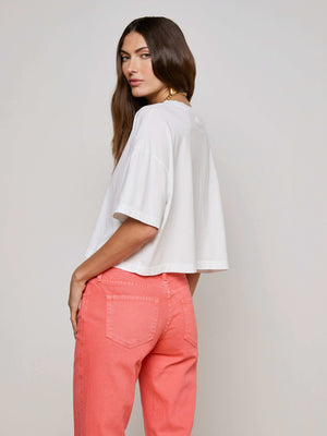 Daria Oversized Cropped Tee tee shirt L'AGENCE