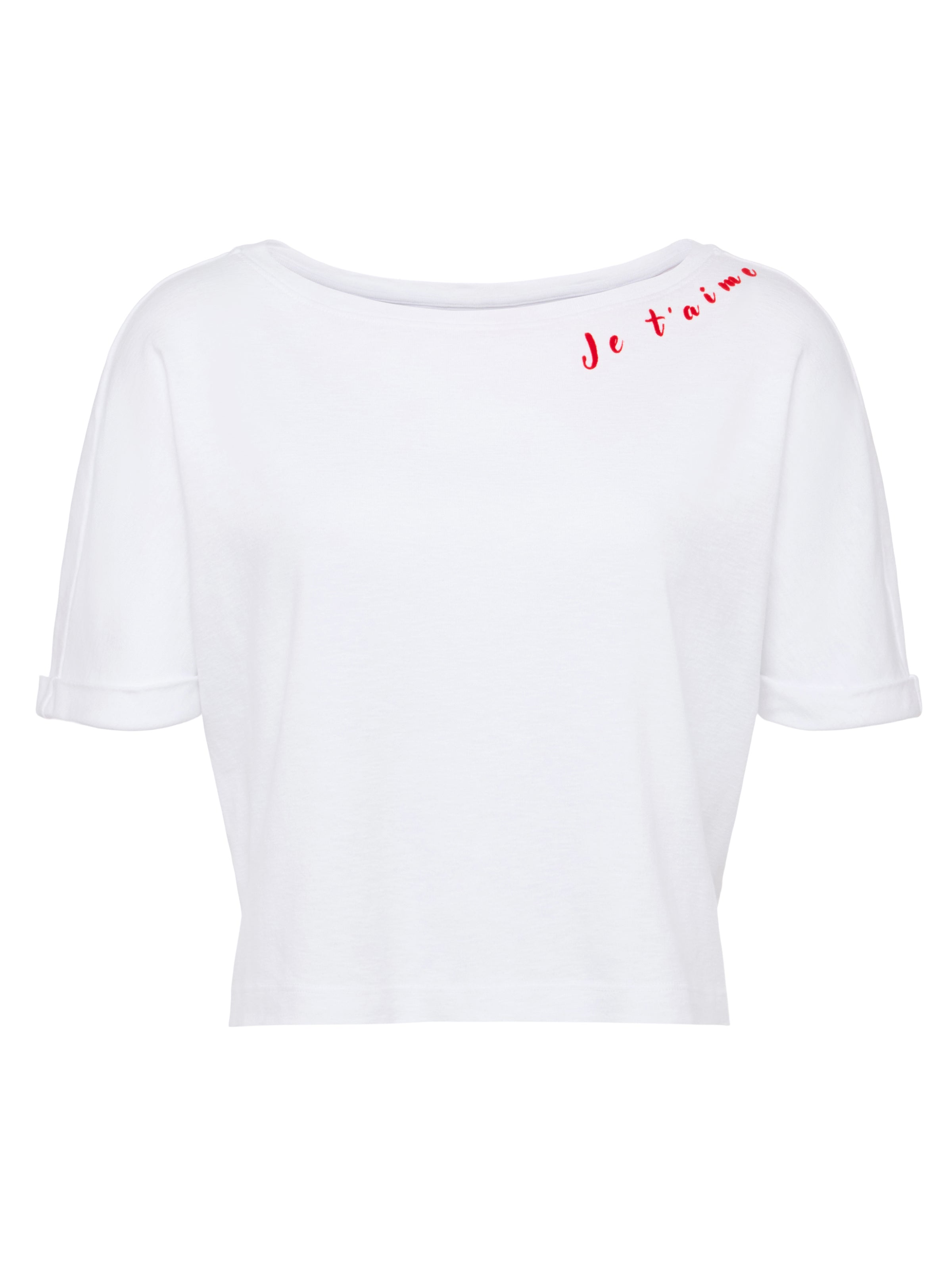 Sadie Embroidered Tee tee shirt L'AGENCE