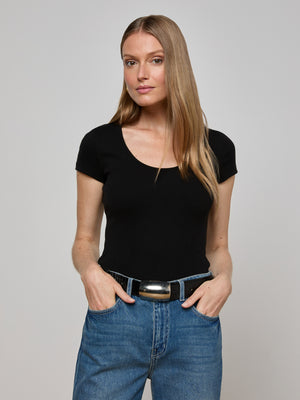 Brynlee Scoopneck Tee