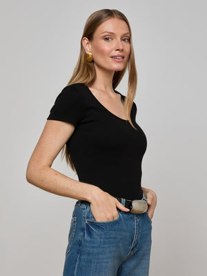 Brynlee Scoopneck Tee