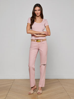 Maglietta Brynlee con scollo rotondo