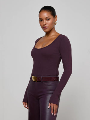 Elara scoopneck bodysuit