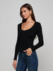 T-shirt scoopneck écarlate