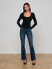 T-shirt scoopneck écarlate