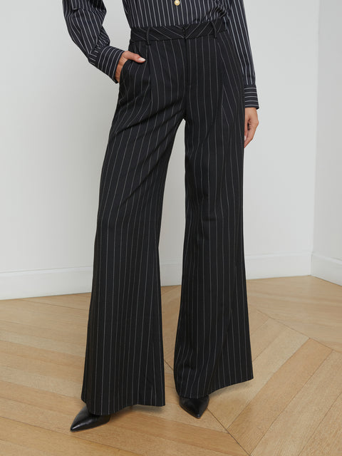 Allanah Pinstriped Trouser trouser L'AGENCE   