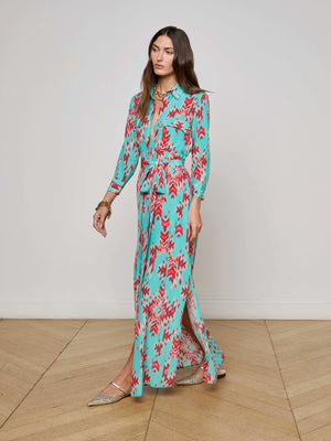 Cameron Silk Shirt Dress dress L'AGENCE
