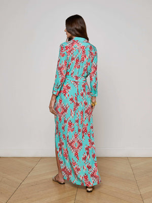 Cameron Silk Shirt Dress dress L'AGENCE
