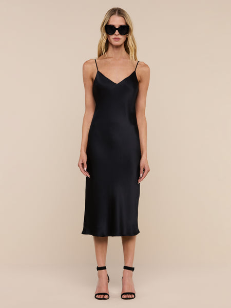 long slip dress black L'AGENCE - Jodie - Size 10 DR1092SCPLUS Red Heels Black Dress Cleo Slip Dress Slate color:mud
