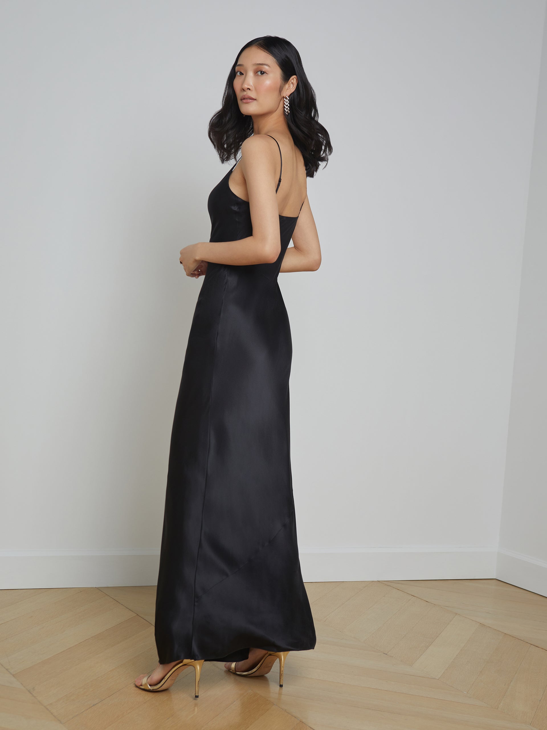 Serita Silk Gown dress L'AGENCE