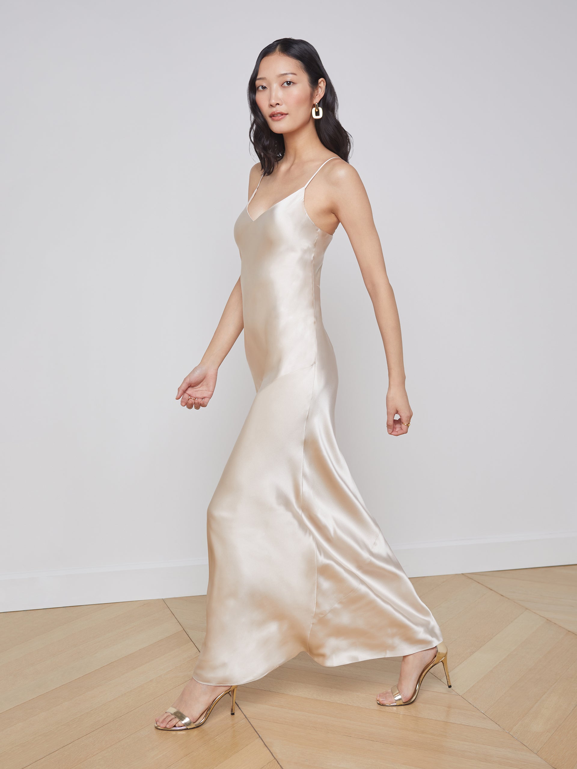 Serita Silk Gown dress L'AGENCE