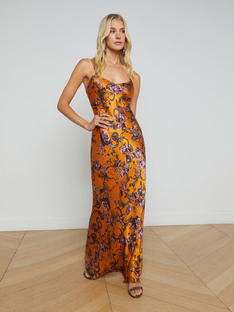 Serita Silk Slip Dress dress L'AGENCE   