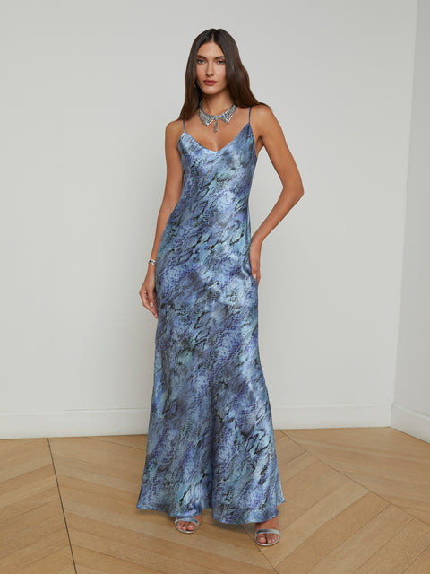 Serita Silk Gown dress L'AGENCE