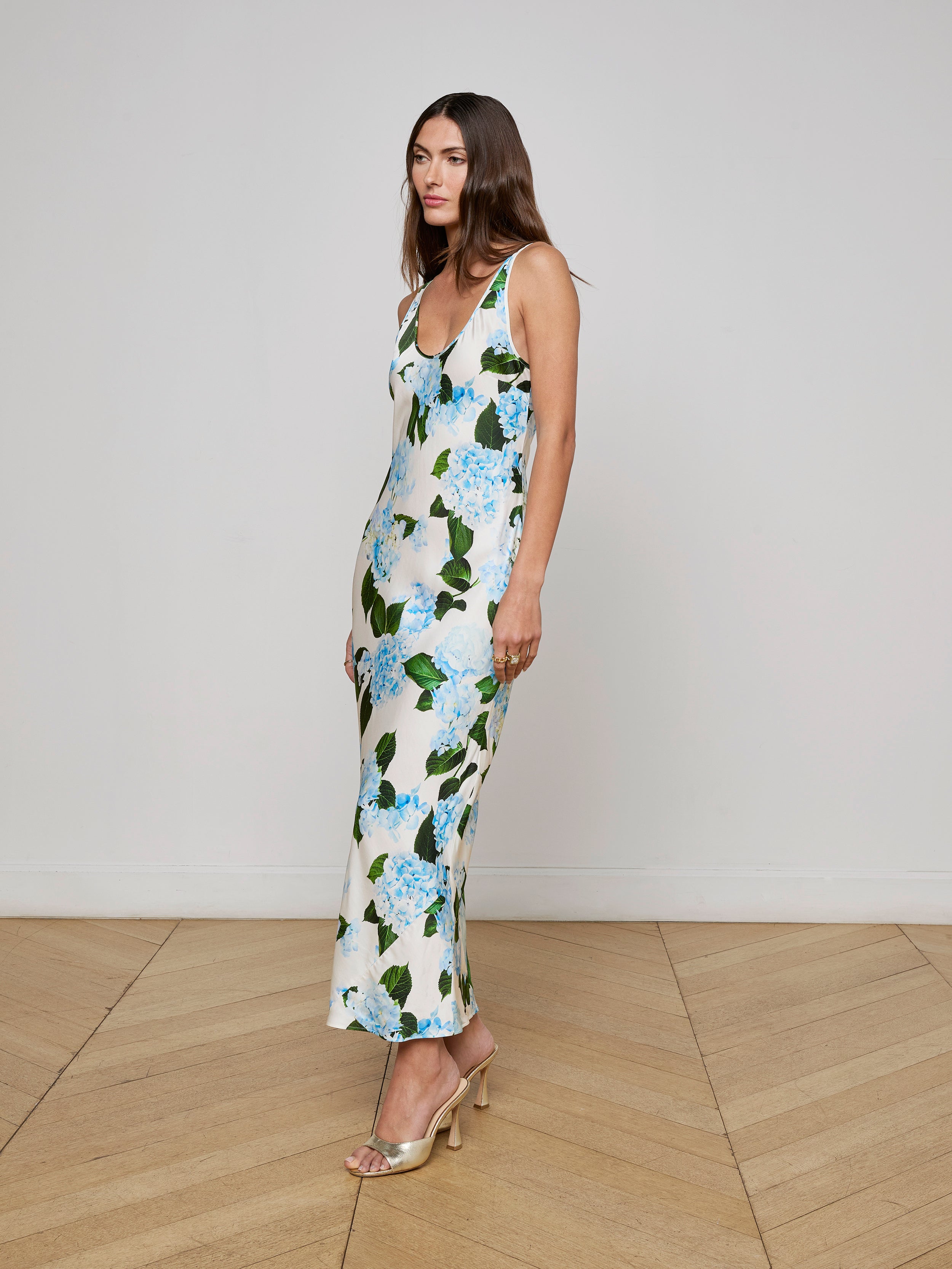 Akiya Satin Maxi Dress