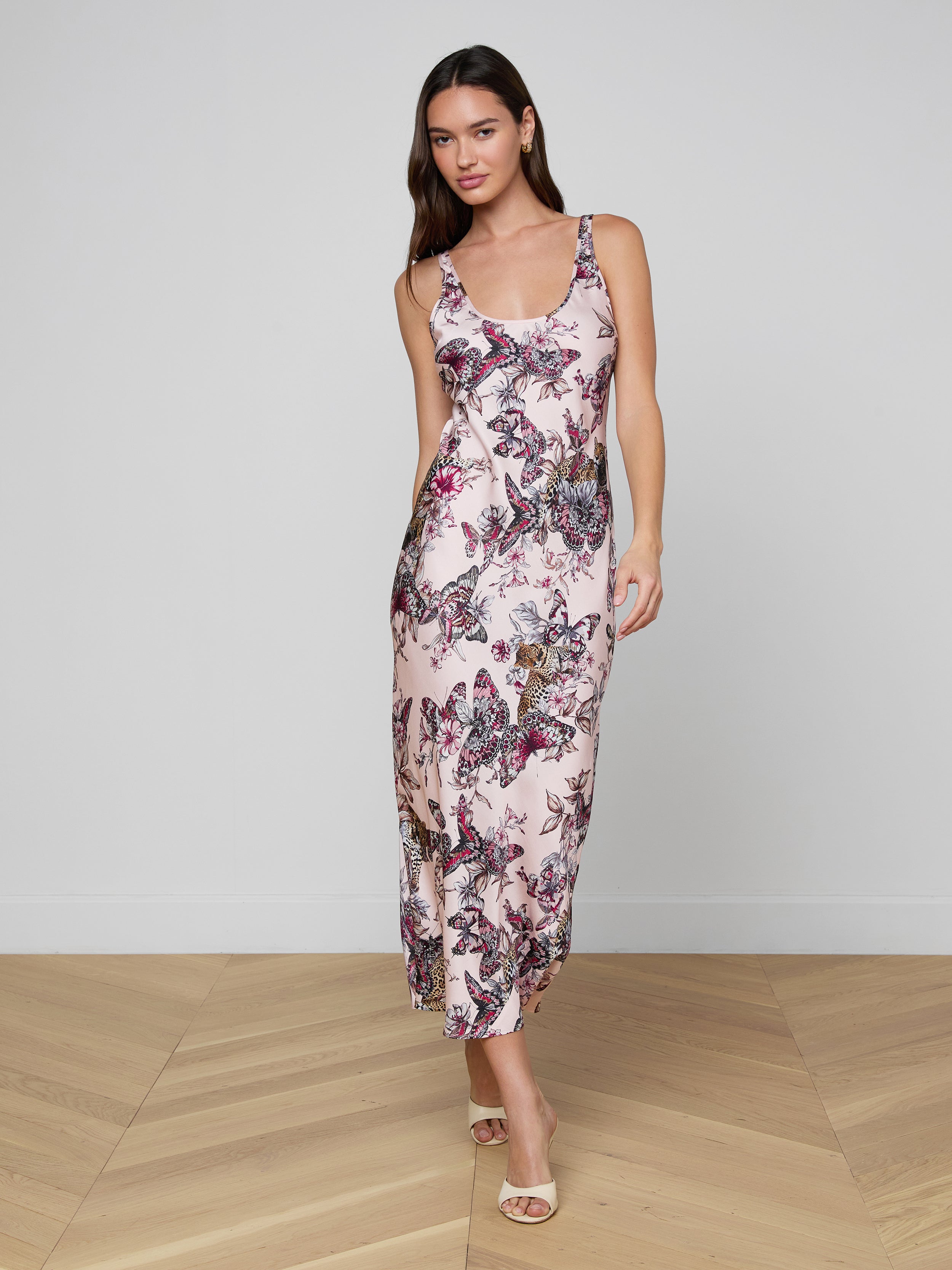 Akiya Satin Maxi Dress
