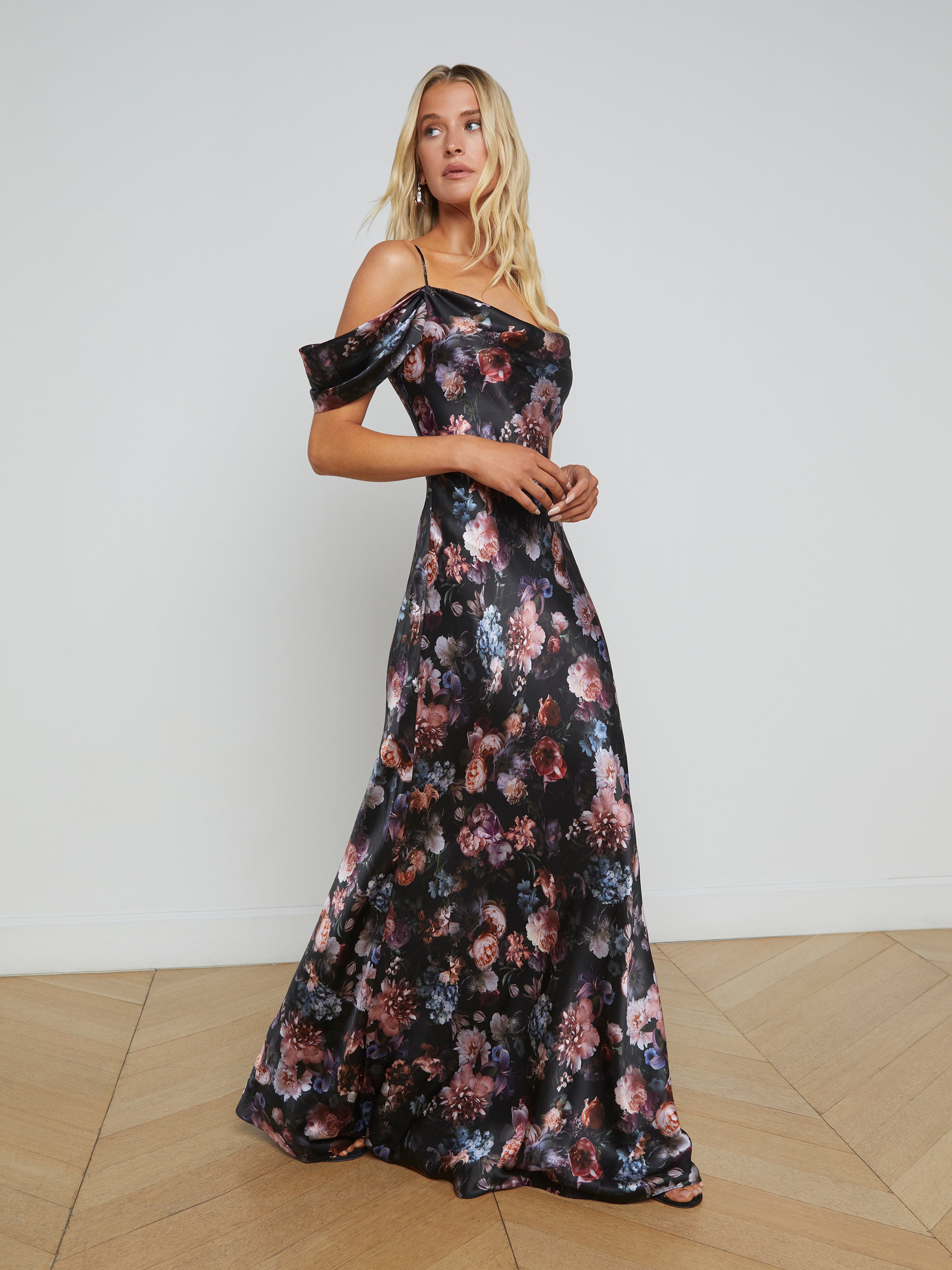 Kenna Silk Gown dress L'AGENCE Sale