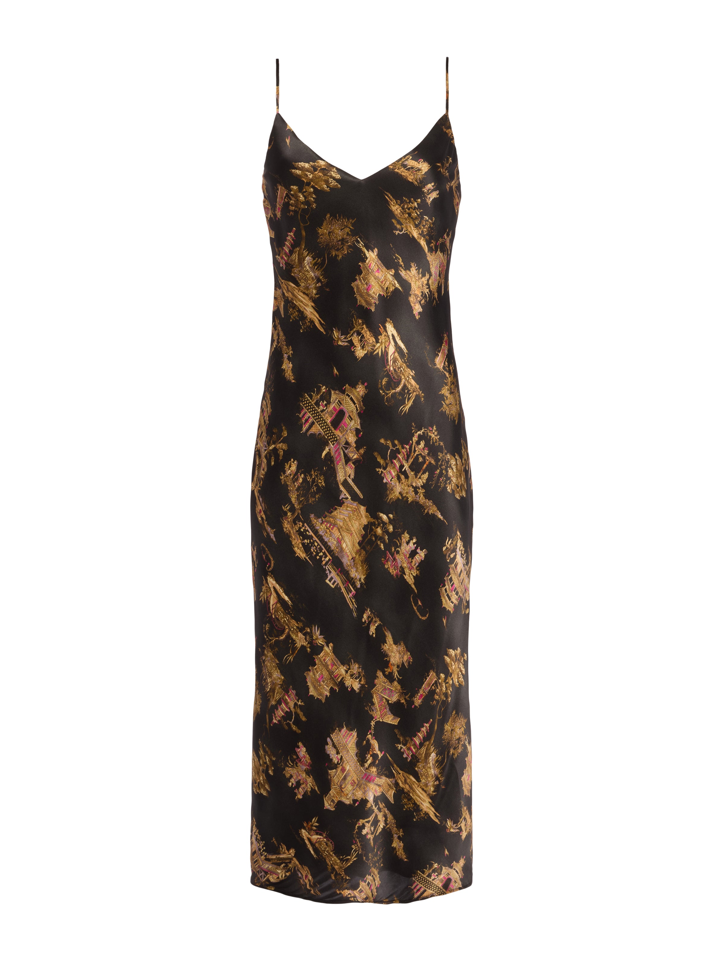 Seridie Silk Slip Dress dress L'AGENCE