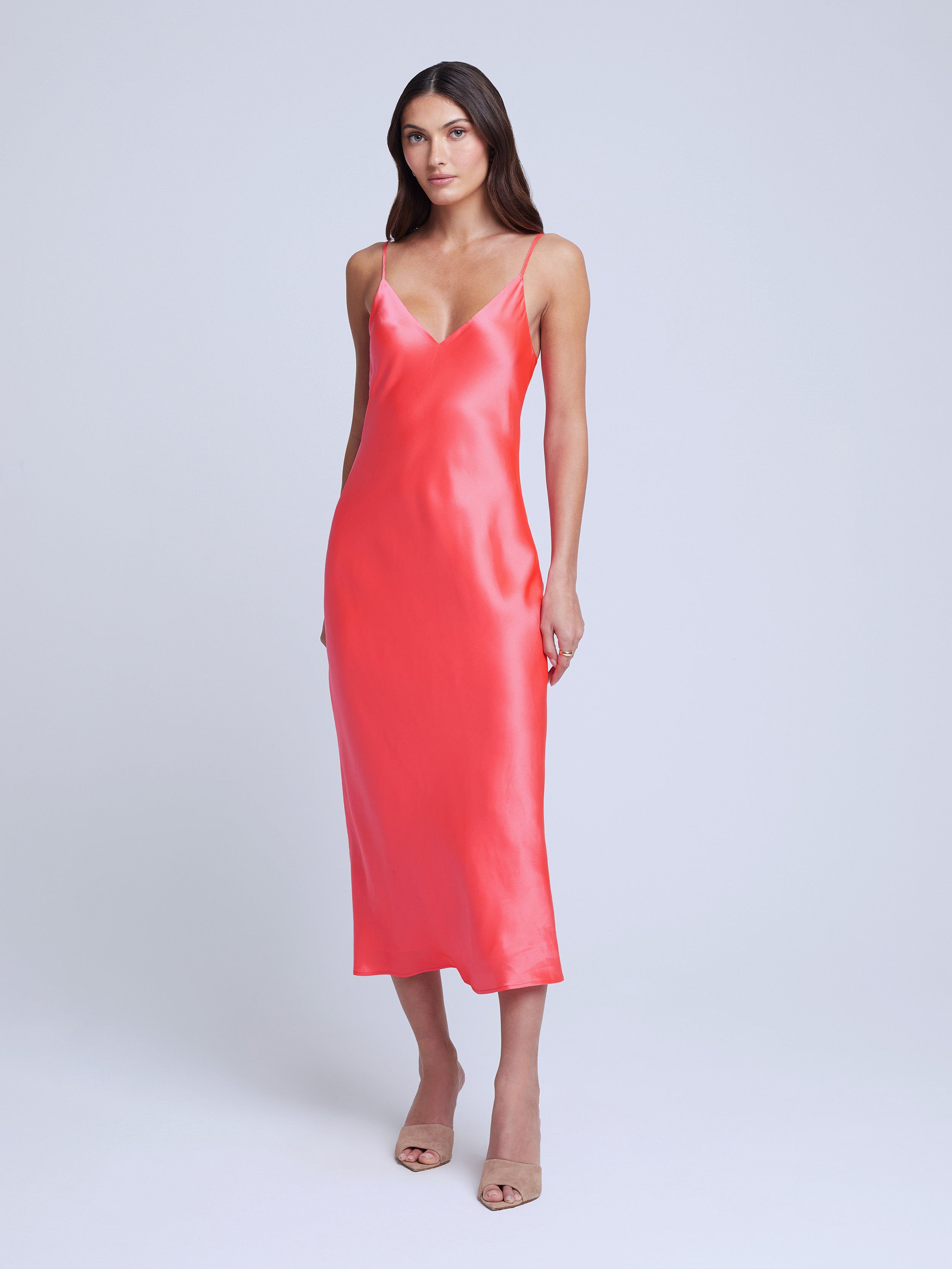 Silk neon outlet dress