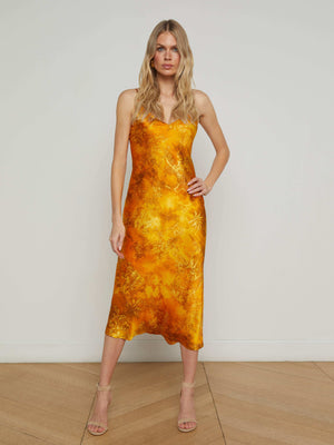 Seridie Silk Slip Dress dress L'AGENCE