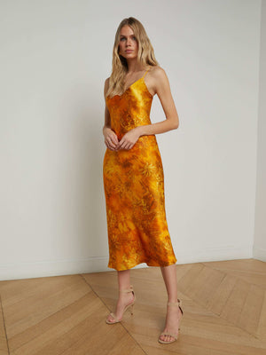 Seridie Silk Slip Dress dress L'AGENCE