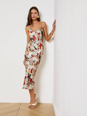 Seridie Silk Slip Dress
