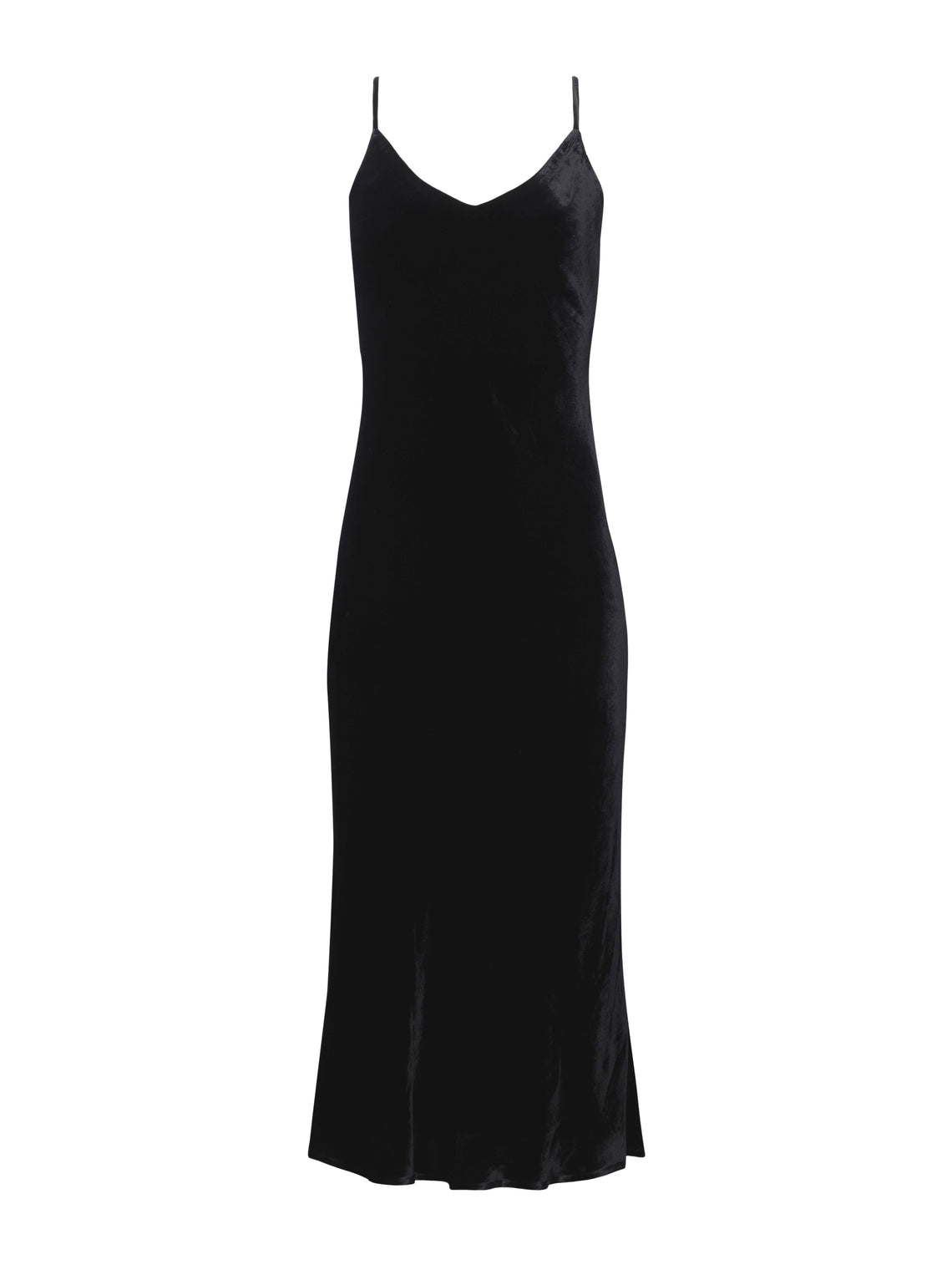 L'AGENCE Seridie Slip Dress in Black