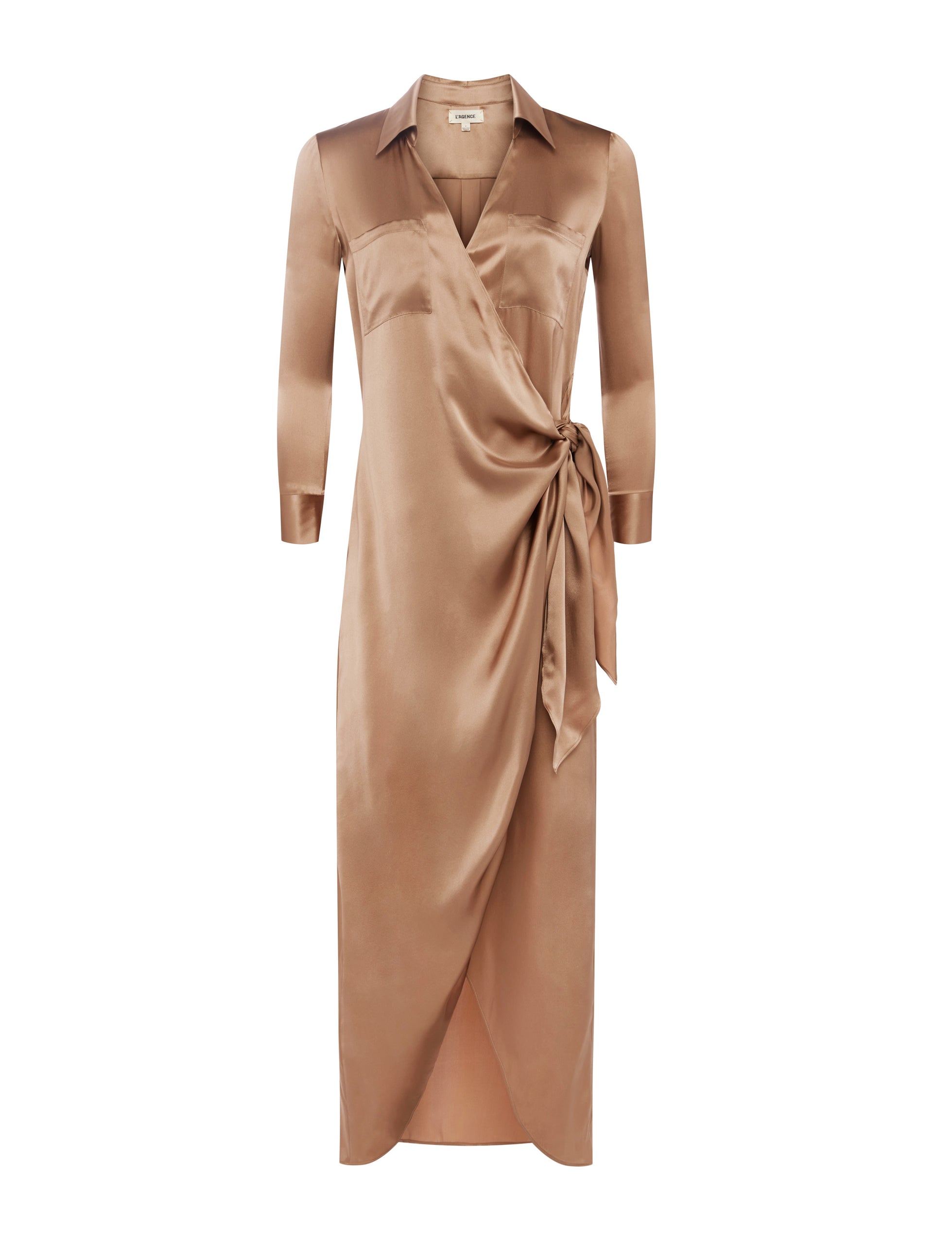 Kadi Silk Wrap Dress dress L'AGENCE Sale   