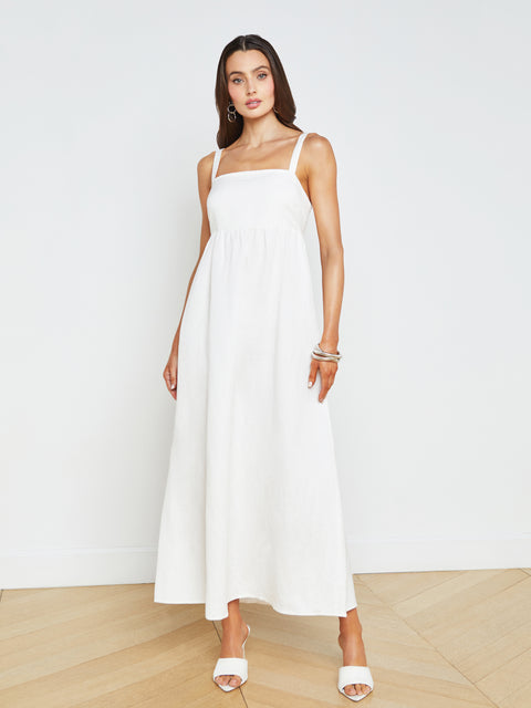 Jessamy Linen-Blend Dress dress L'AGENCE   