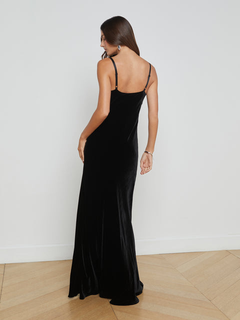 Venice Velvet Gown dress L'AGENCE   