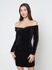 Micaela Velvet Dress dress L'AGENCE Sale   