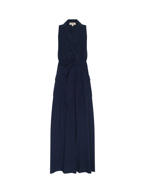 Mayer Linen-Blend Maxi Dress dress L'AGENCE