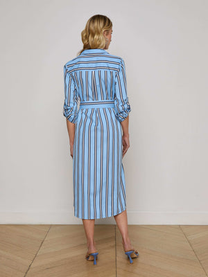 Jubilee Midi Shirt Dress dress L'AGENCE