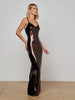 Abito maxi con paillettes karma
