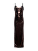 Abito maxi con paillettes karma