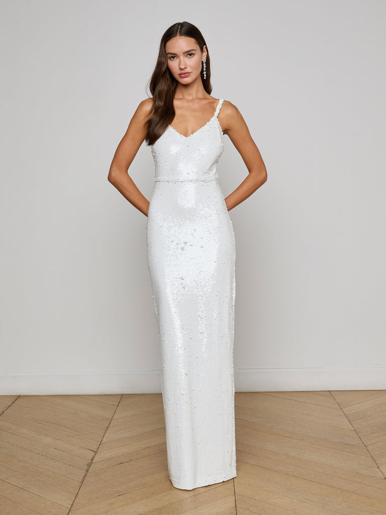 Karma Sequin Maxi Dress dress L'AGENCE