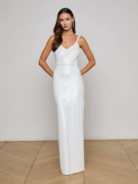 Kennedi Multicolor Sequin Dress In White L'agence Women's Karma Sequin Maxi  Dress - White Nala Strapless Sequin Mini Dress / White | Meshki | XXL