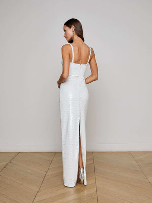 Karma Sequin Maxi Dress dress L'AGENCE