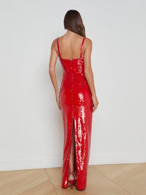 Karma Sequin Maxi Dress dress L'AGENCE Sale